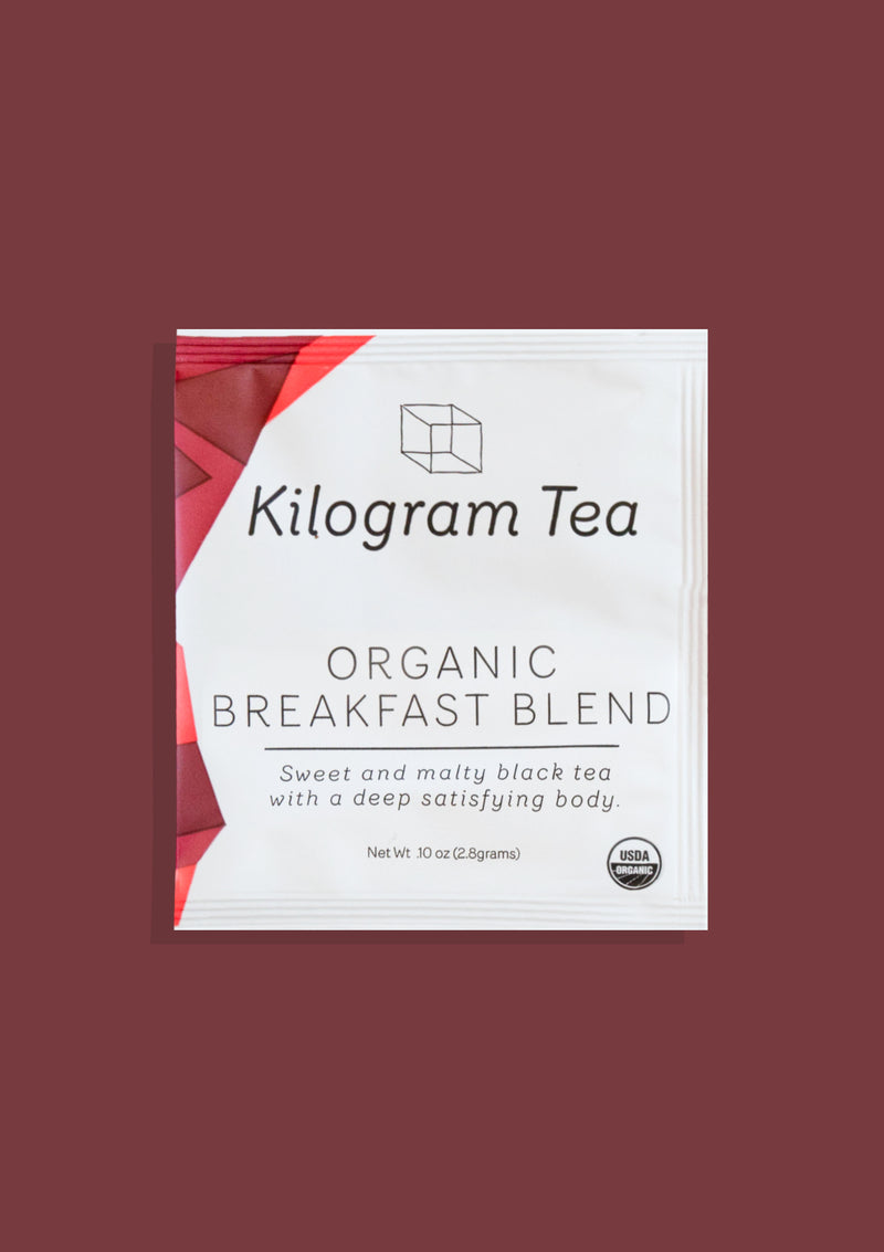 photo of organic breakfast blend kilogram tea individual packet
