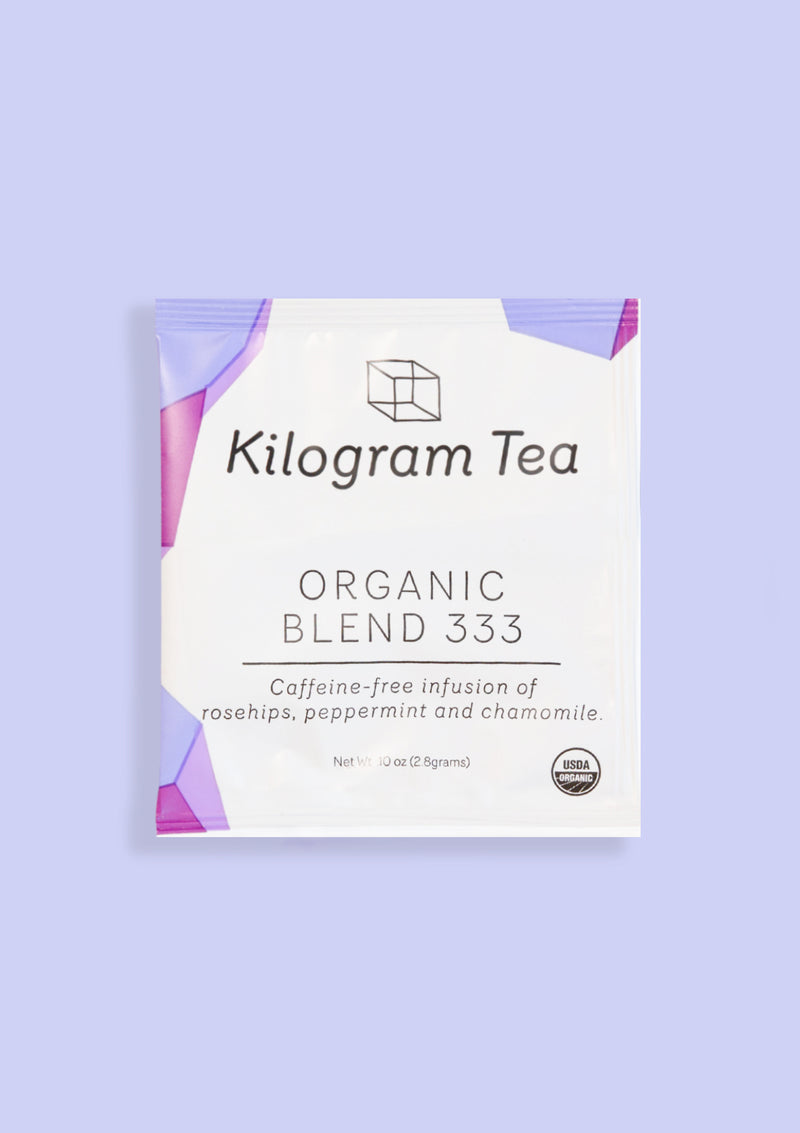 photo of organic blend 333 pyramid kilogram tea individual packet