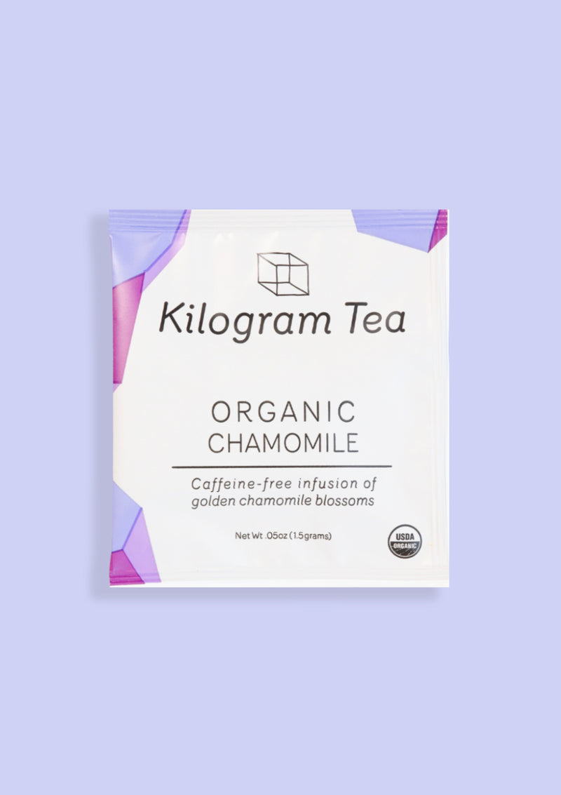 photo of organic chamomile pyramid kilogram tea packet
