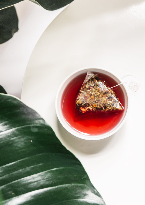 photo of Organic King Crimson Teabag in cup
